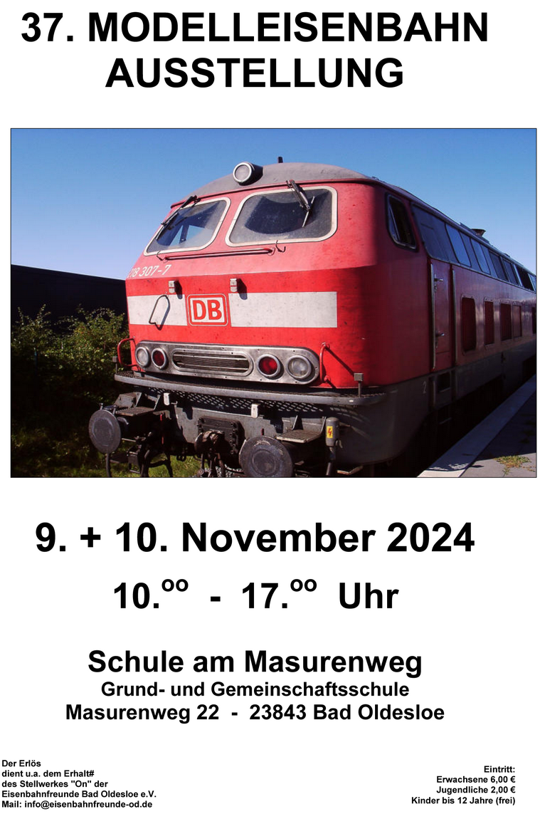 37. Modelleisenbahn Ausstellung Bad Oldesloe